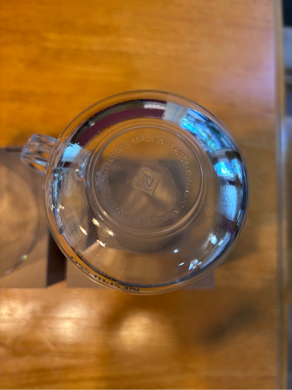 Nespresso Clear Glass Coffee Mugs - Set of 2 New - Picture 5 of 5